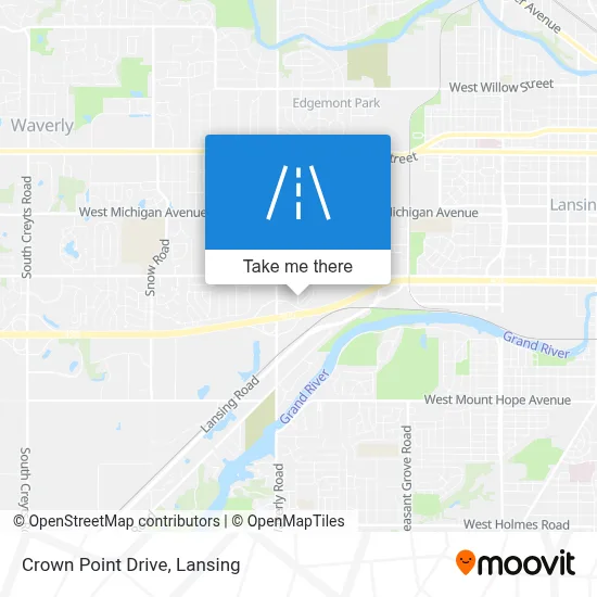 Crown Point Drive map