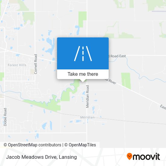 Jacob Meadows Drive map