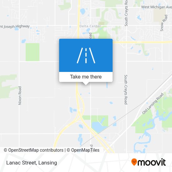 Lanac Street map