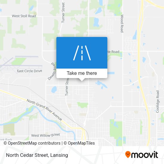 Mapa de North Cedar Street