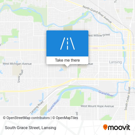 South Grace Street map