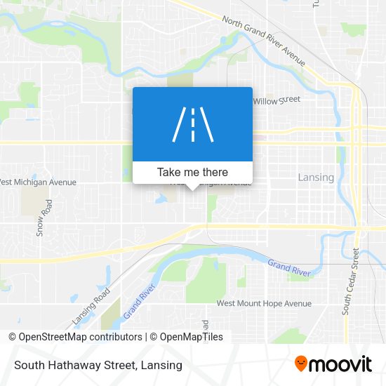 South Hathaway Street map