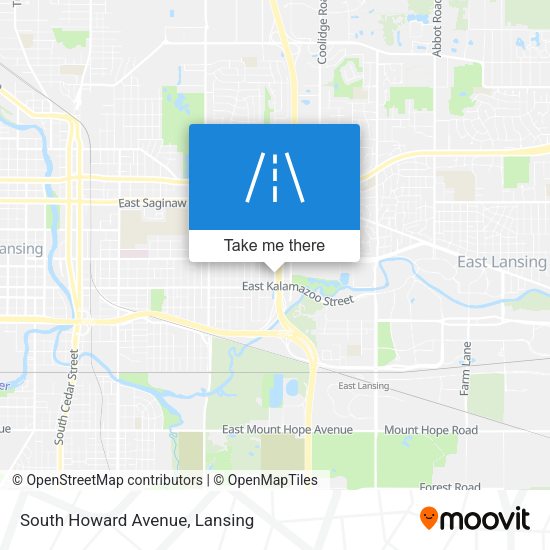 South Howard Avenue map