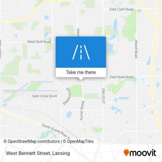 West Bennett Street map