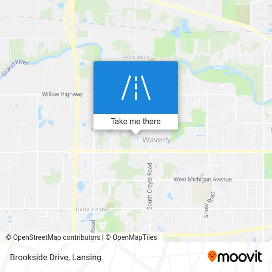 Brookside Drive map