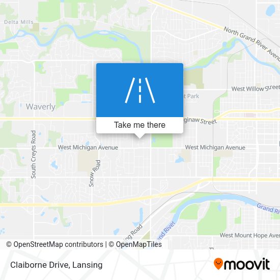 Claiborne Drive map