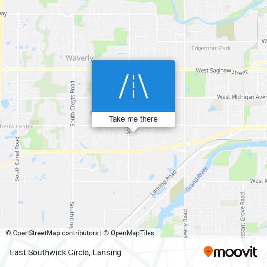 East Southwick Circle map