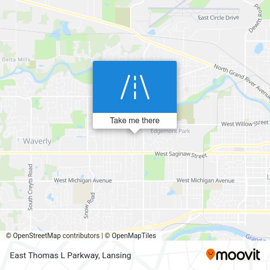 East Thomas L Parkway map