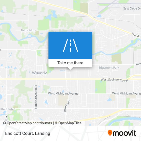 Mapa de Endicott Court