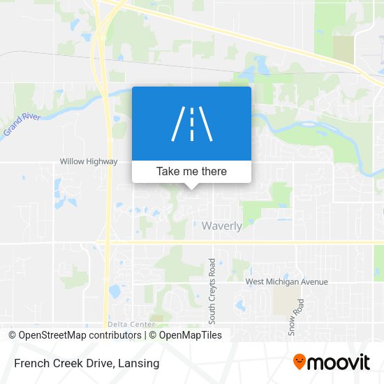 French Creek Drive map