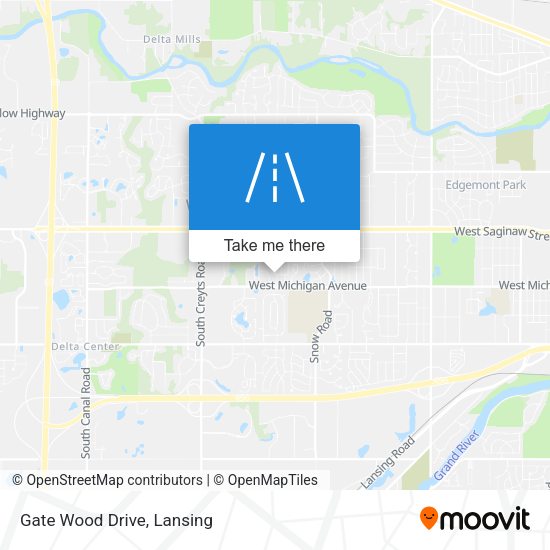 Gate Wood Drive map