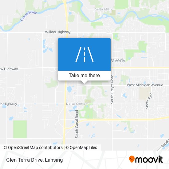 Glen Terra Drive map