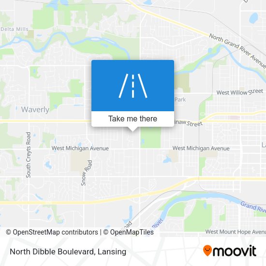North Dibble Boulevard map