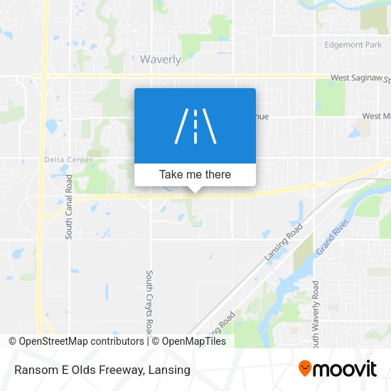 Ransom E Olds Freeway map