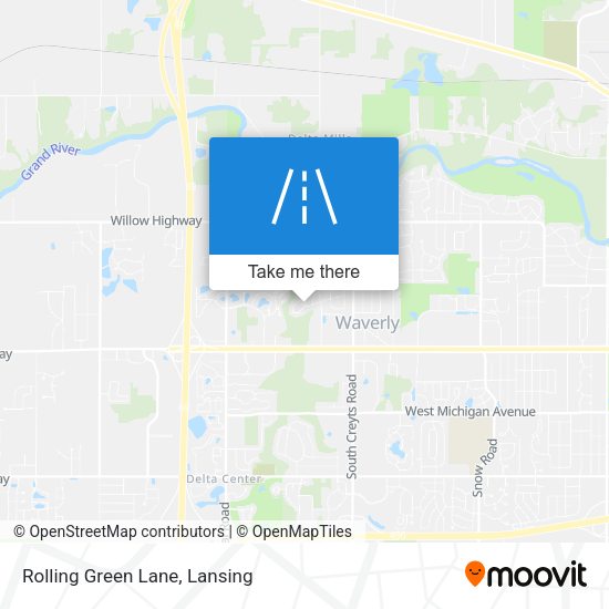 Rolling Green Lane map