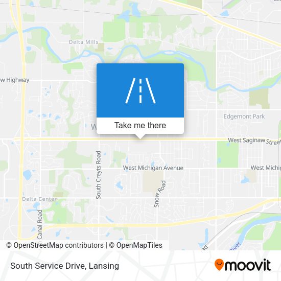 South Service Drive map