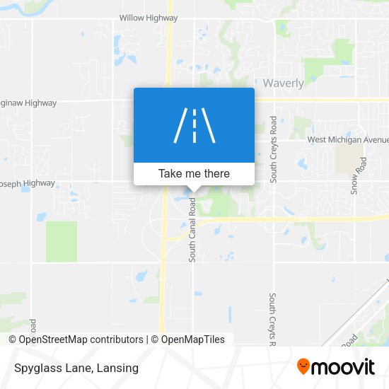 Mapa de Spyglass Lane