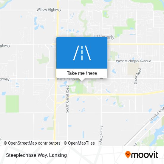 Mapa de Steeplechase Way