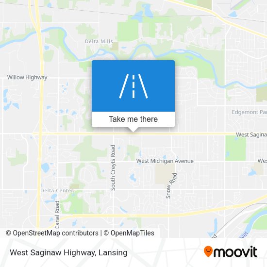 West Saginaw Highway map