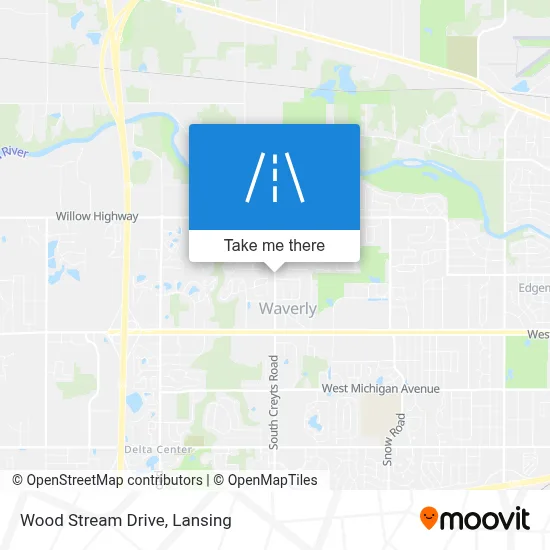 Wood Stream Drive map