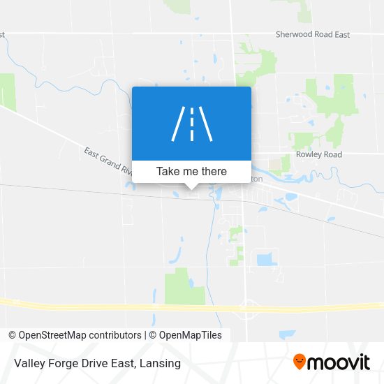 Valley Forge Drive East map