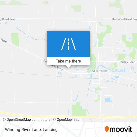 Winding River Lane map