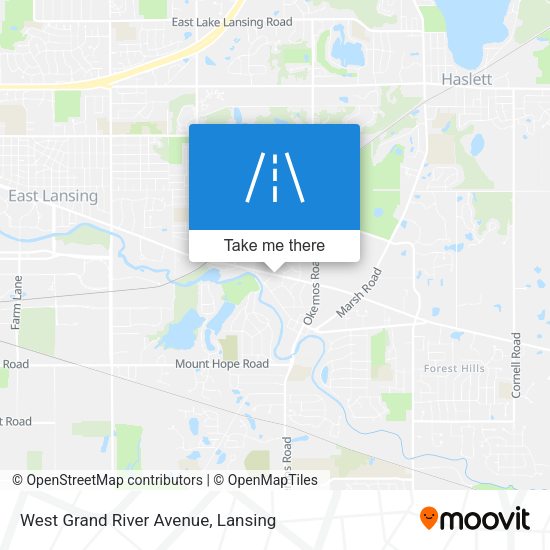 West Grand River Avenue map