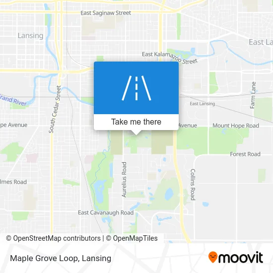 Maple Grove Loop map
