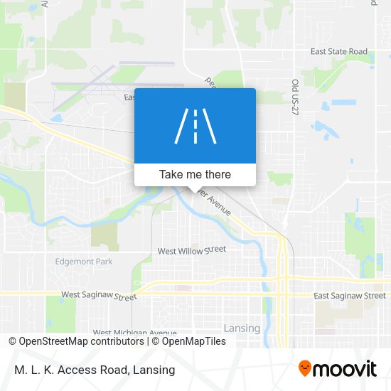 Mapa de M. L. K. Access Road