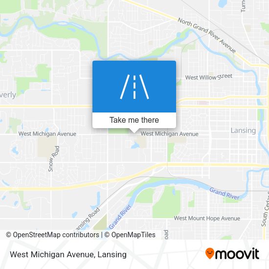 West Michigan Avenue map