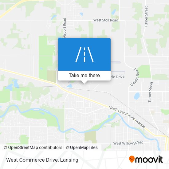 West Commerce Drive map
