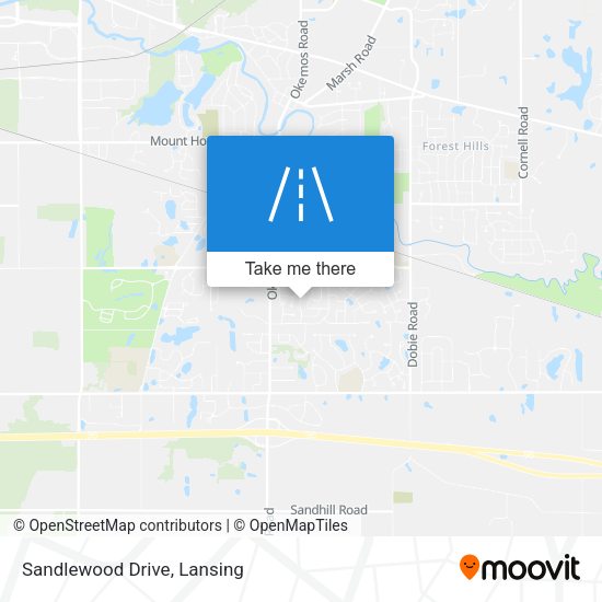 Mapa de Sandlewood Drive