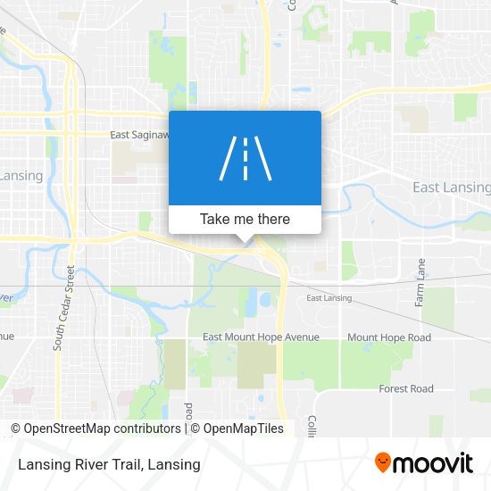 Lansing River Trail map
