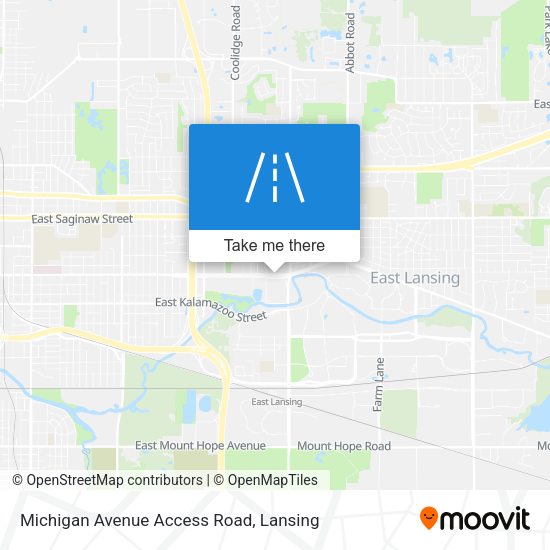 Mapa de Michigan Avenue Access Road