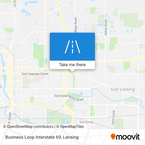 Mapa de Business Loop Interstate 69