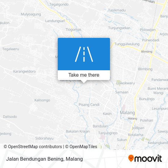 Jalan Bendungan Bening map