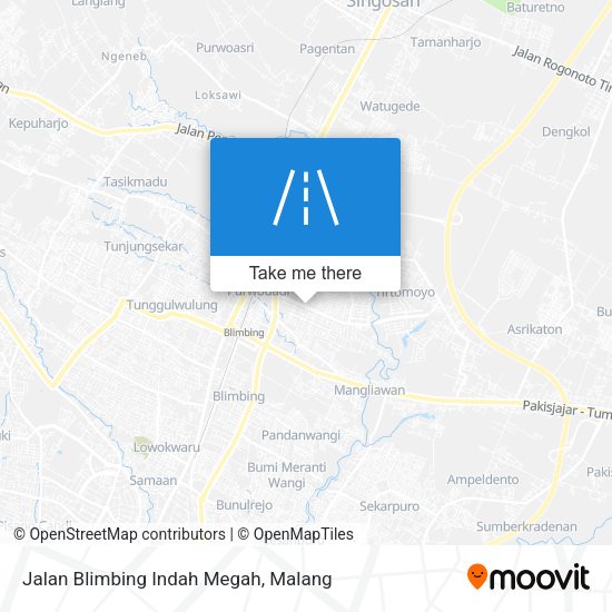 Jalan Blimbing Indah Megah map