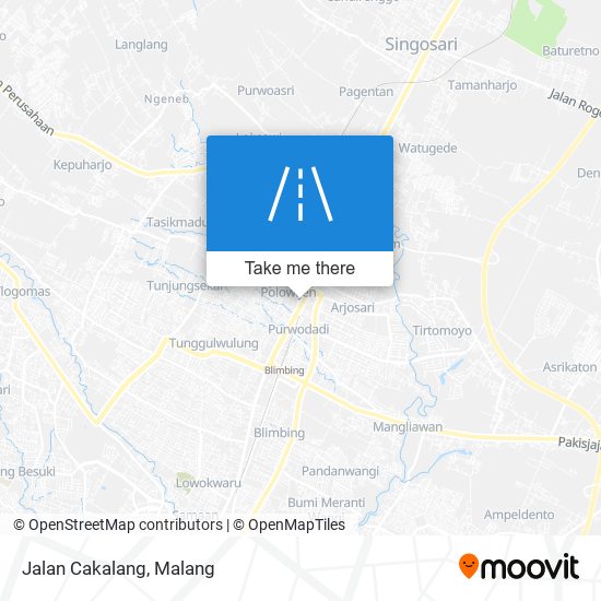 Jalan Cakalang map