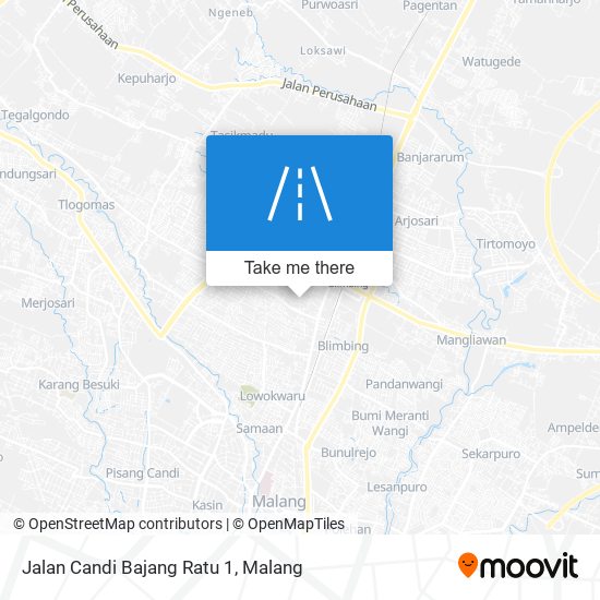 Jalan Candi Bajang Ratu 1 map