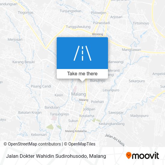 Jalan Dokter Wahidin Sudirohusodo map