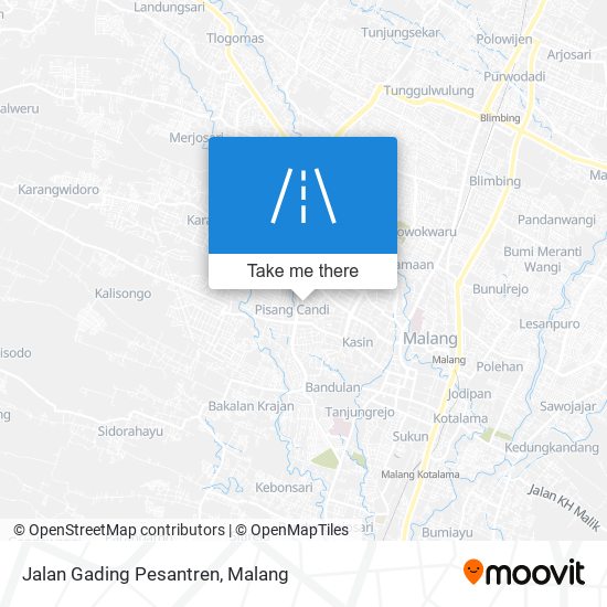 Jalan Gading Pesantren map