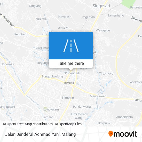 Jalan Jenderal Achmad Yani map
