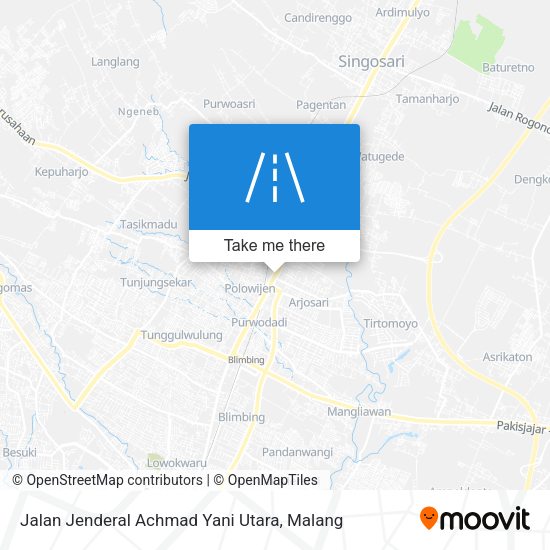 Jalan Jenderal Achmad Yani Utara map