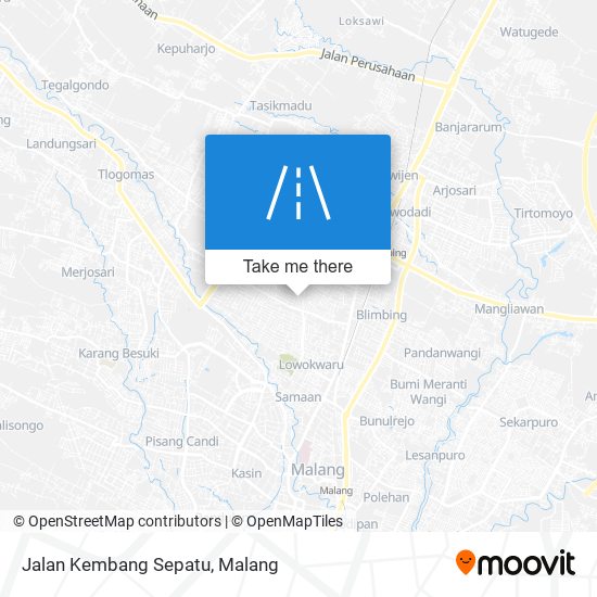 Jalan Kembang Sepatu map