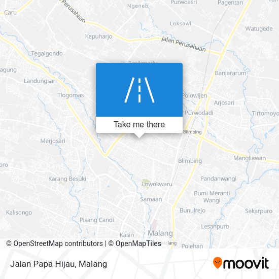 Jalan Papa Hijau map