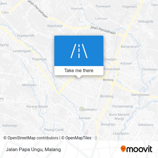 Jalan Papa Ungu map