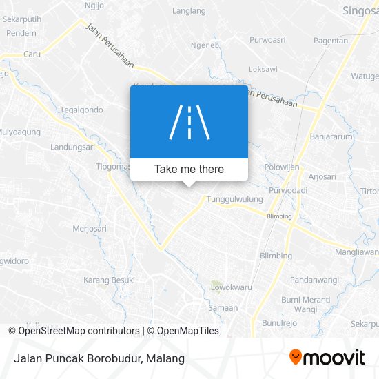 Jalan Puncak Borobudur map