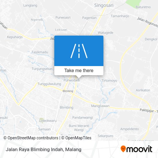 Jalan Raya Blimbing Indah map