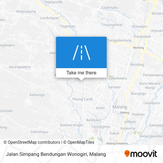 Jalan Simpang Bendungan Wonogiri map