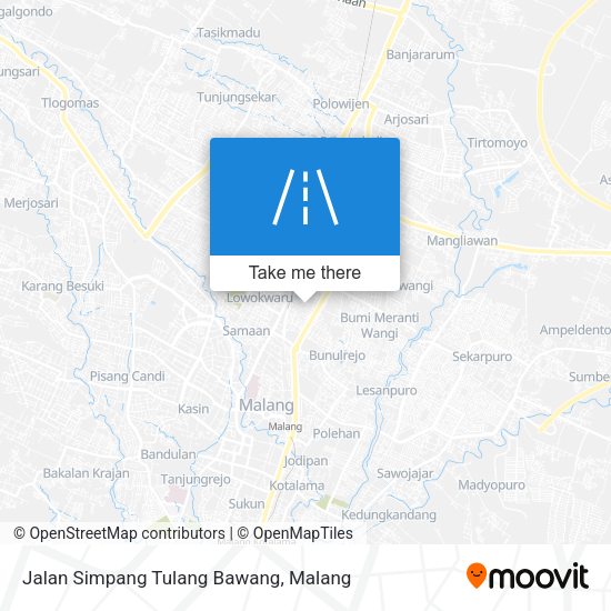 Jalan Simpang Tulang Bawang map